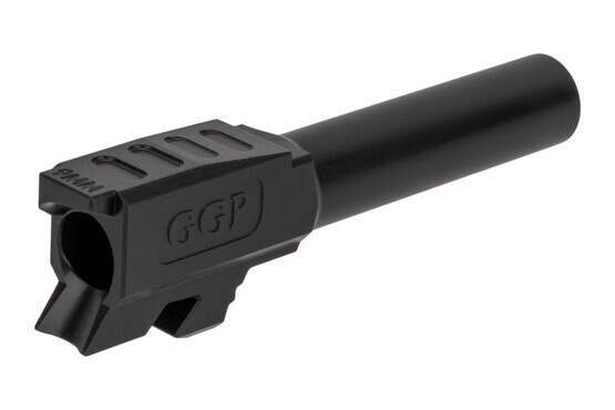 GGP threaded Glock G43 barrel features a match-grade SAAMI-spec 9mm chamber and tough black nitride finish
